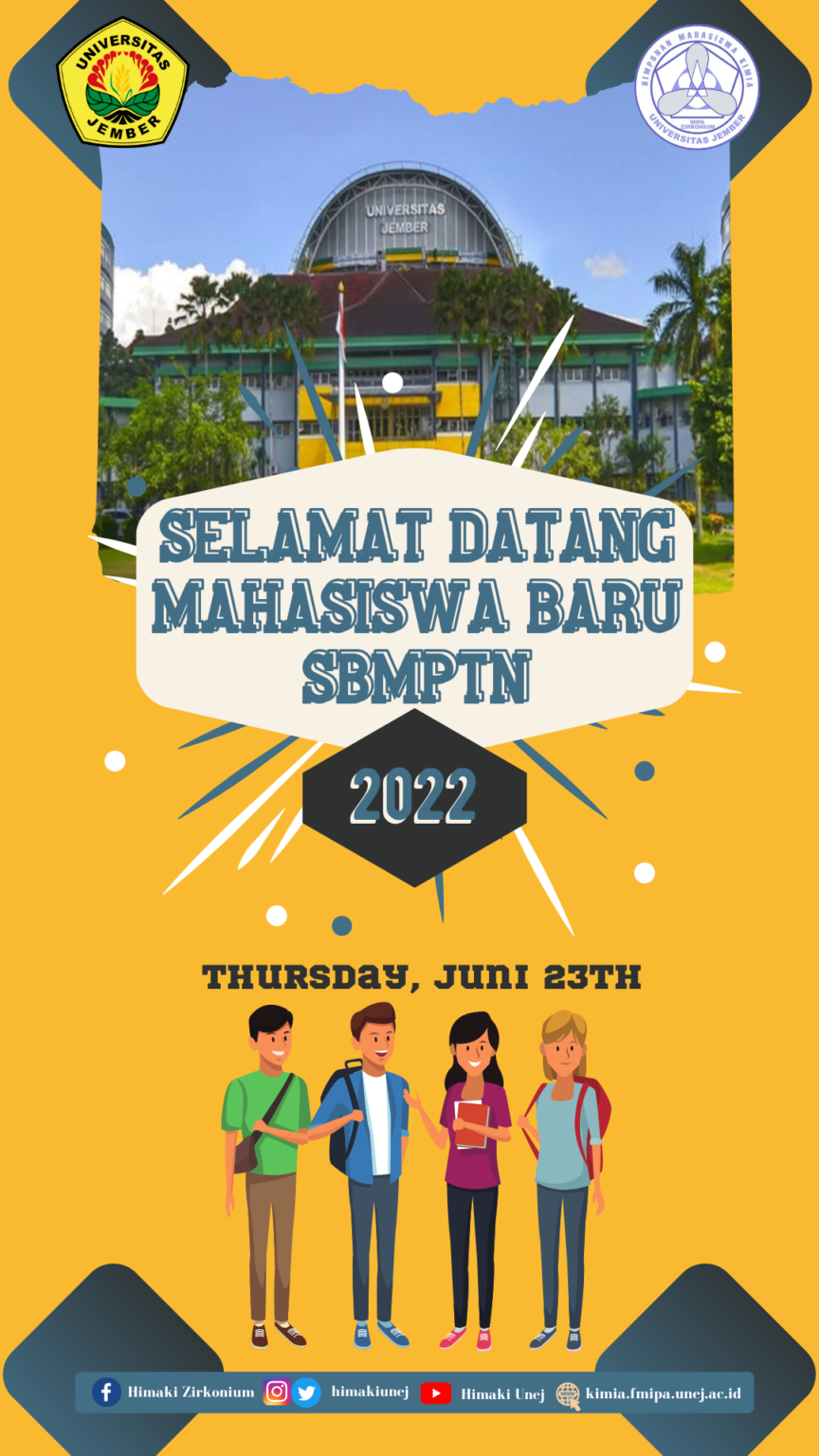 SELAMAT DATANG MAHASISWA BARU JURUSAN KIMIA FMIPA UNIVERSITAS JEMBER ...